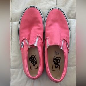 Pink Woman’s Vans Size 8.